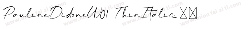 PaulineDidoneW01 ThinItalic字体转换